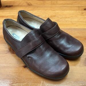 Wolky Women’s Shoes dark brown leather loafer walking shoes size 40